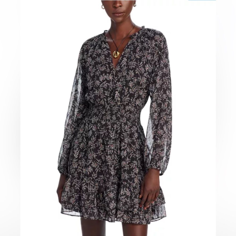 Floral Black Dress